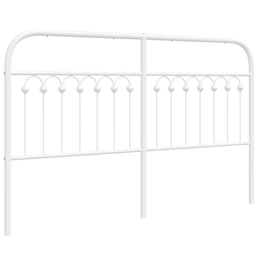 Tête de lit métal blanc 160 cm