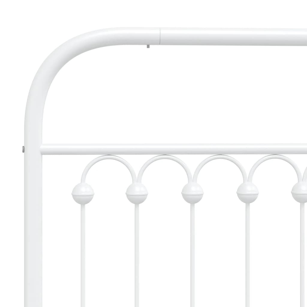 Tête de lit métal blanc 160 cm