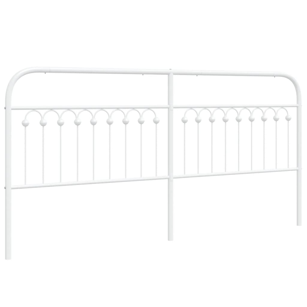 Tête de lit métal blanc 193 cm