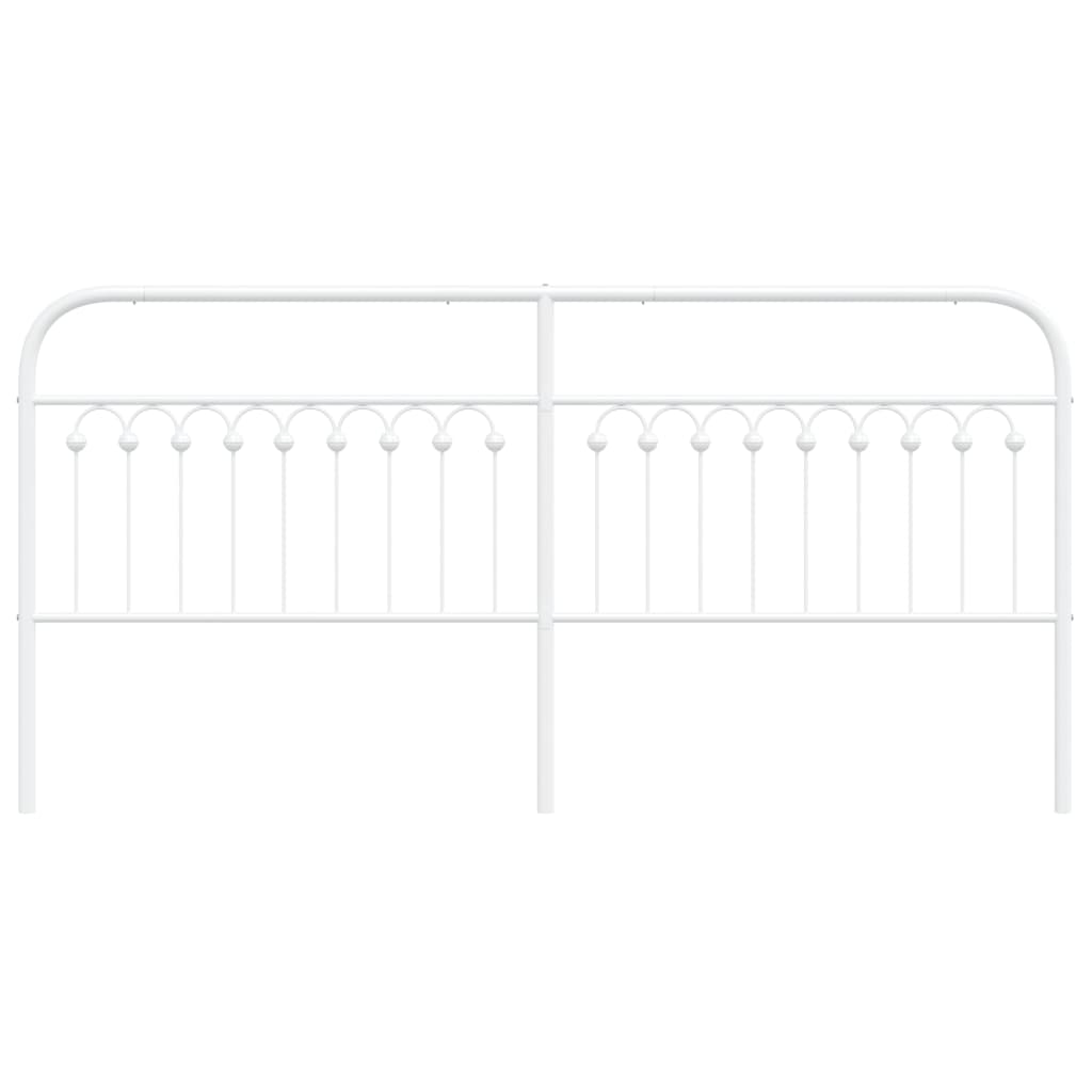 Tête de lit métal blanc 200 cm