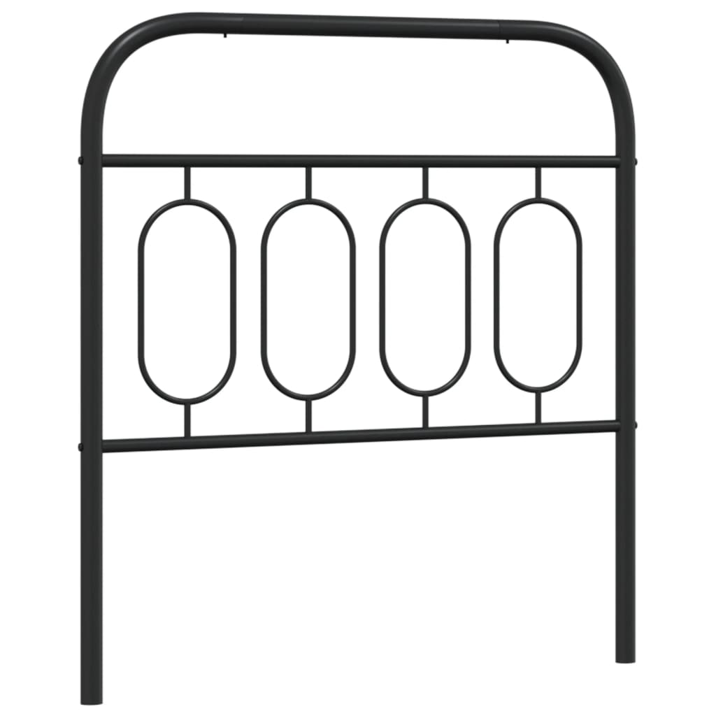 Tête de lit métal noir 80 cm