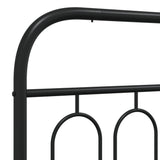 Tête de lit métal noir 107 cm