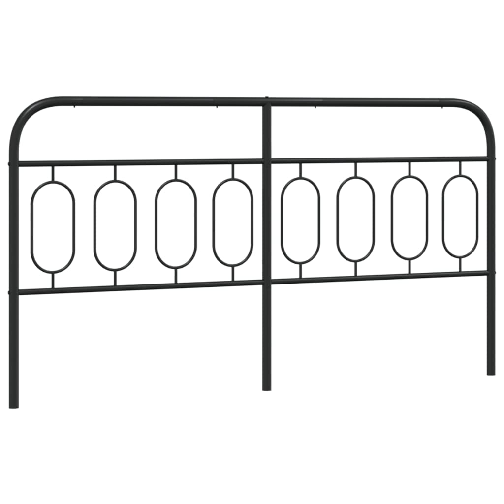 Tête de lit métal noir 193 cm