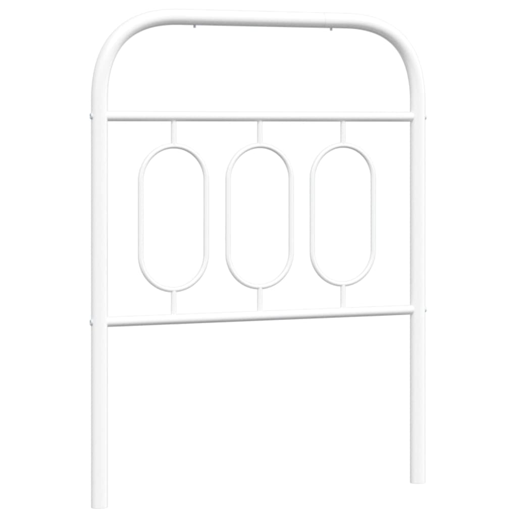 Tête de lit métal blanc 75 cm