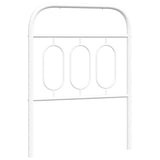 Tête de lit métal blanc 75 cm