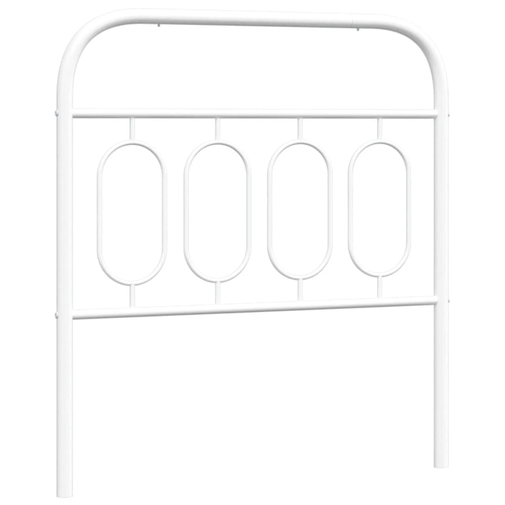 Tête de lit métal blanc 80 cm