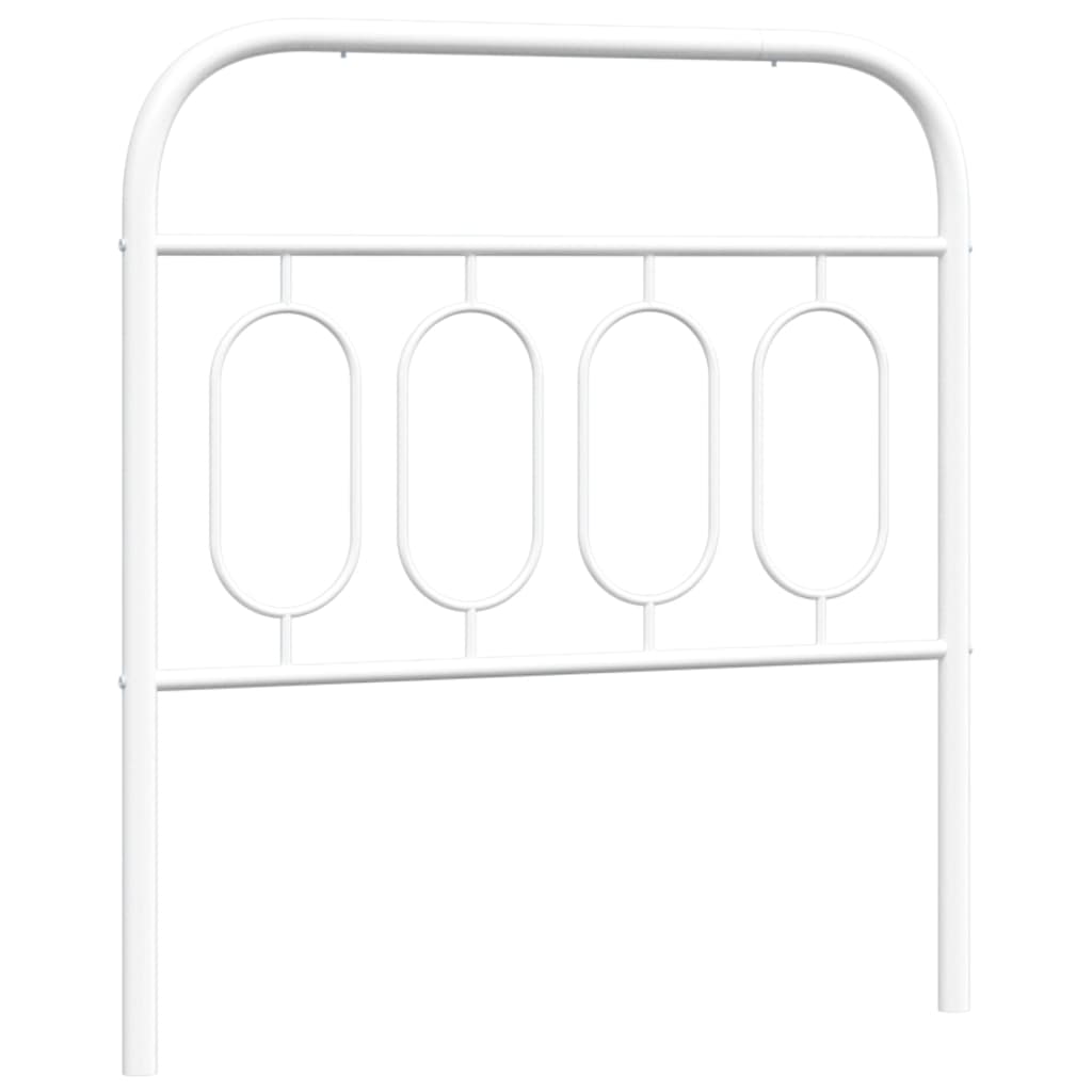 Tête de lit métal blanc 90 cm