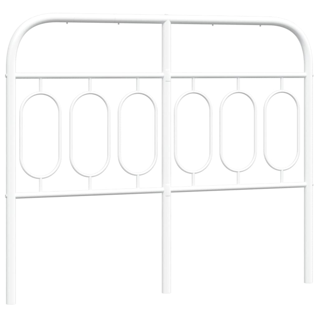 Tête de lit métal blanc 120 cm