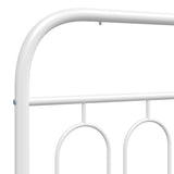 Tête de lit métal blanc 120 cm