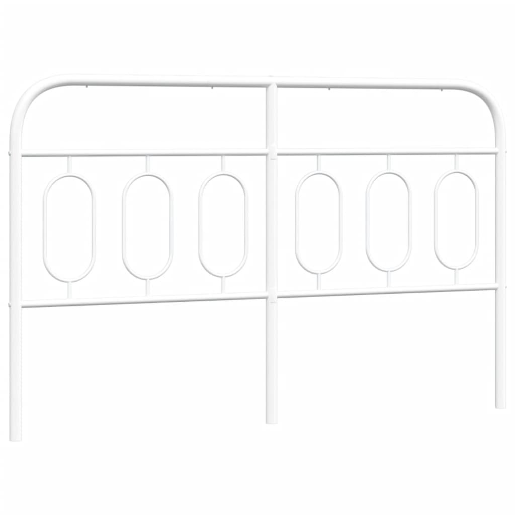 Tête de lit métal blanc 137 cm