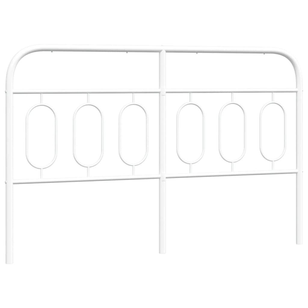 Tête de lit métal blanc 140 cm