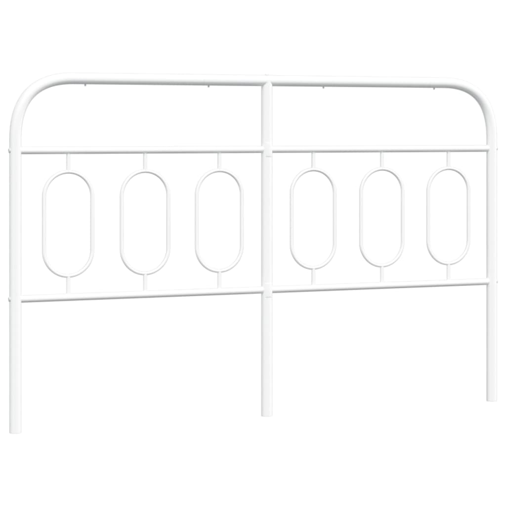 Tête de lit métal blanc 150 cm