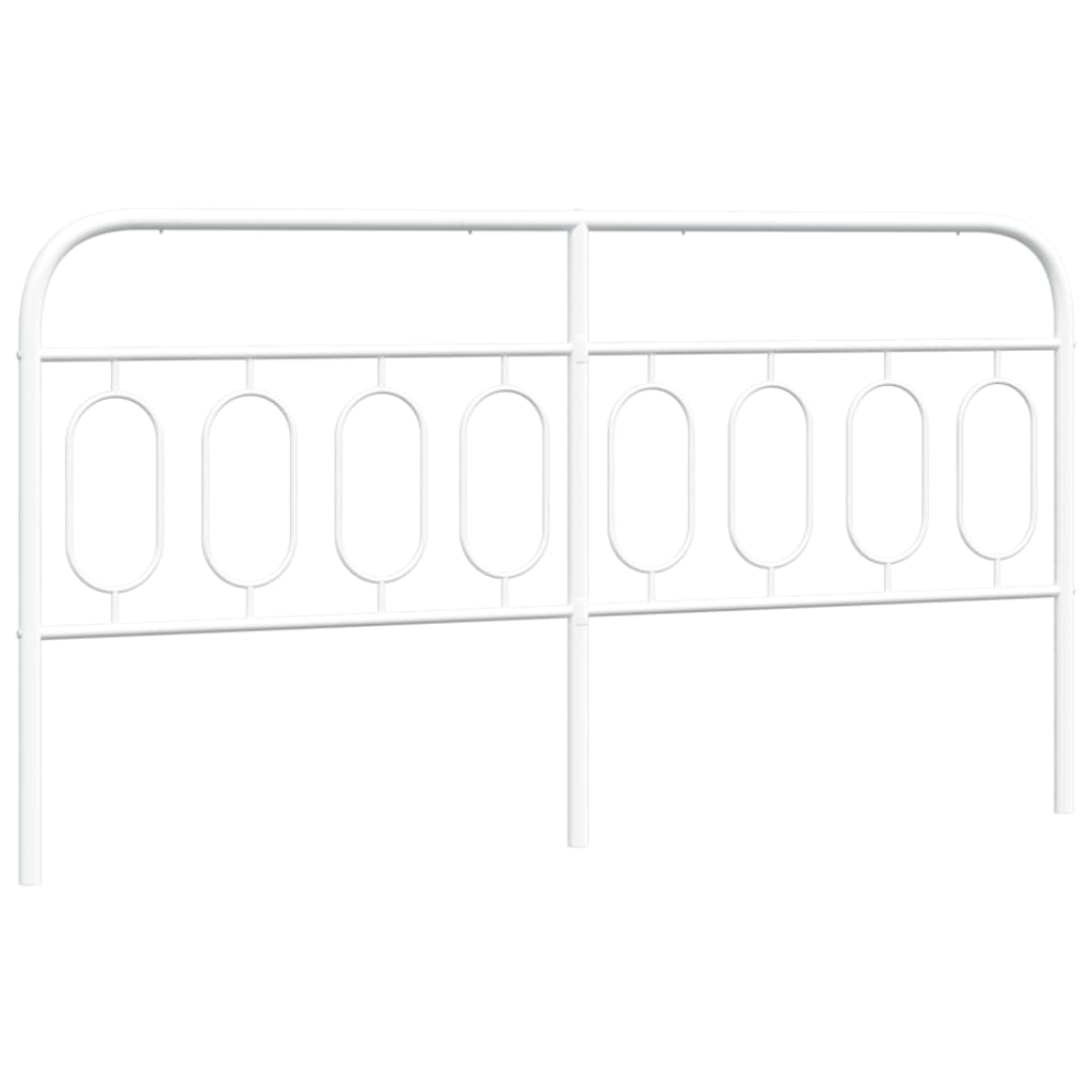 Tête de lit métal blanc 160 cm