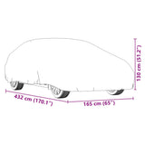 Sedan Car Cover with Full Buckle Straps M