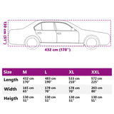 Sedan Car Cover with Full Buckle Straps M