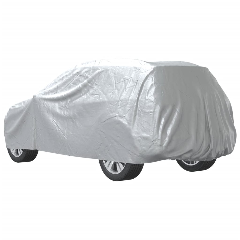 SUV Car Cover with Full Buckle Straps Silver L