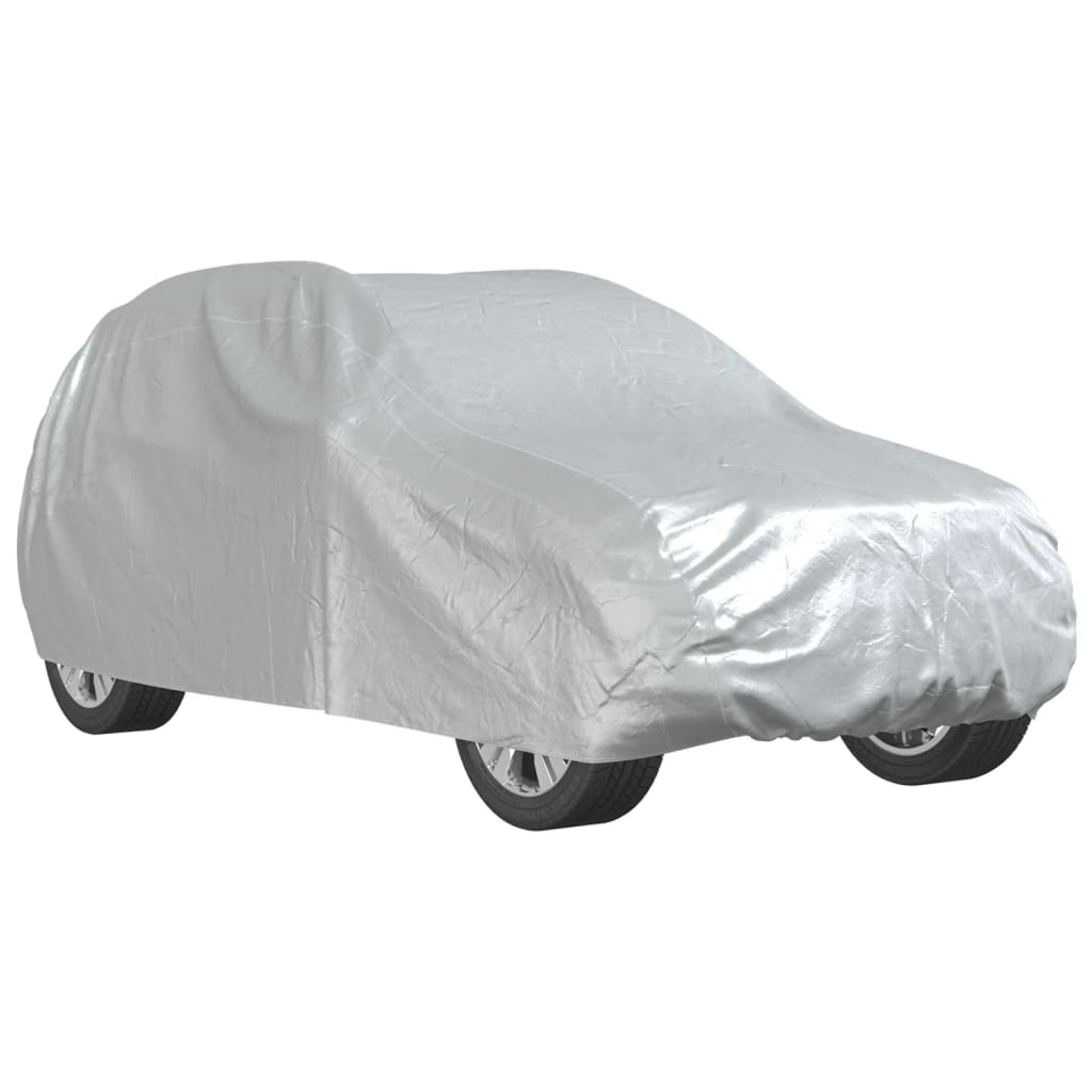 SUV Car Cover with Full Buckle Straps Silver XL