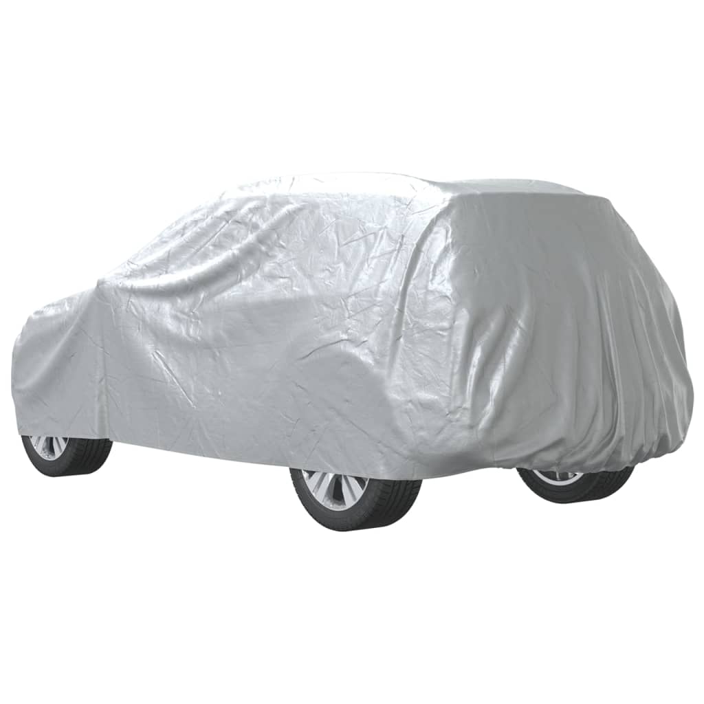 SUV Car Cover with Full Buckle Straps Silver XL