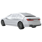 Half car cover with hooks silver L