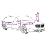 Halbgarage mit Haken silber XL