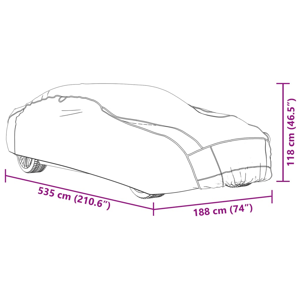 Full XL hail protection sedan car cover