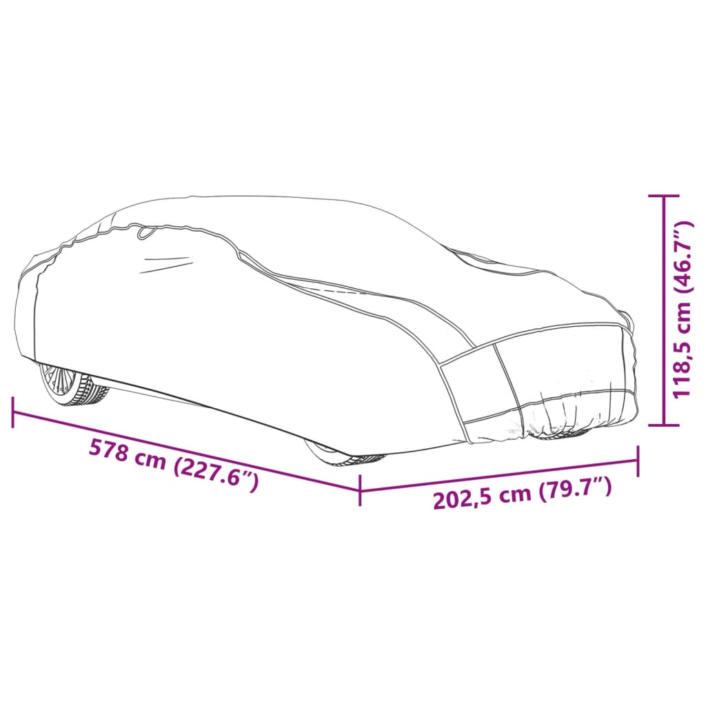 Housse de voiture berline protection contre grêle complète XXL