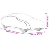 Sedan Car Cover with Full Buckle Straps M PEVA