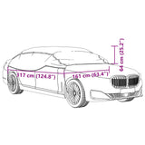 Halbgarage mit Haken silber XL PEVA