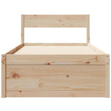 Cadre de lit sans matelas 90x190 cm bois de pin massif