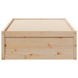 Cadre de lit sans matelas 75x190 cm bois de pin massif