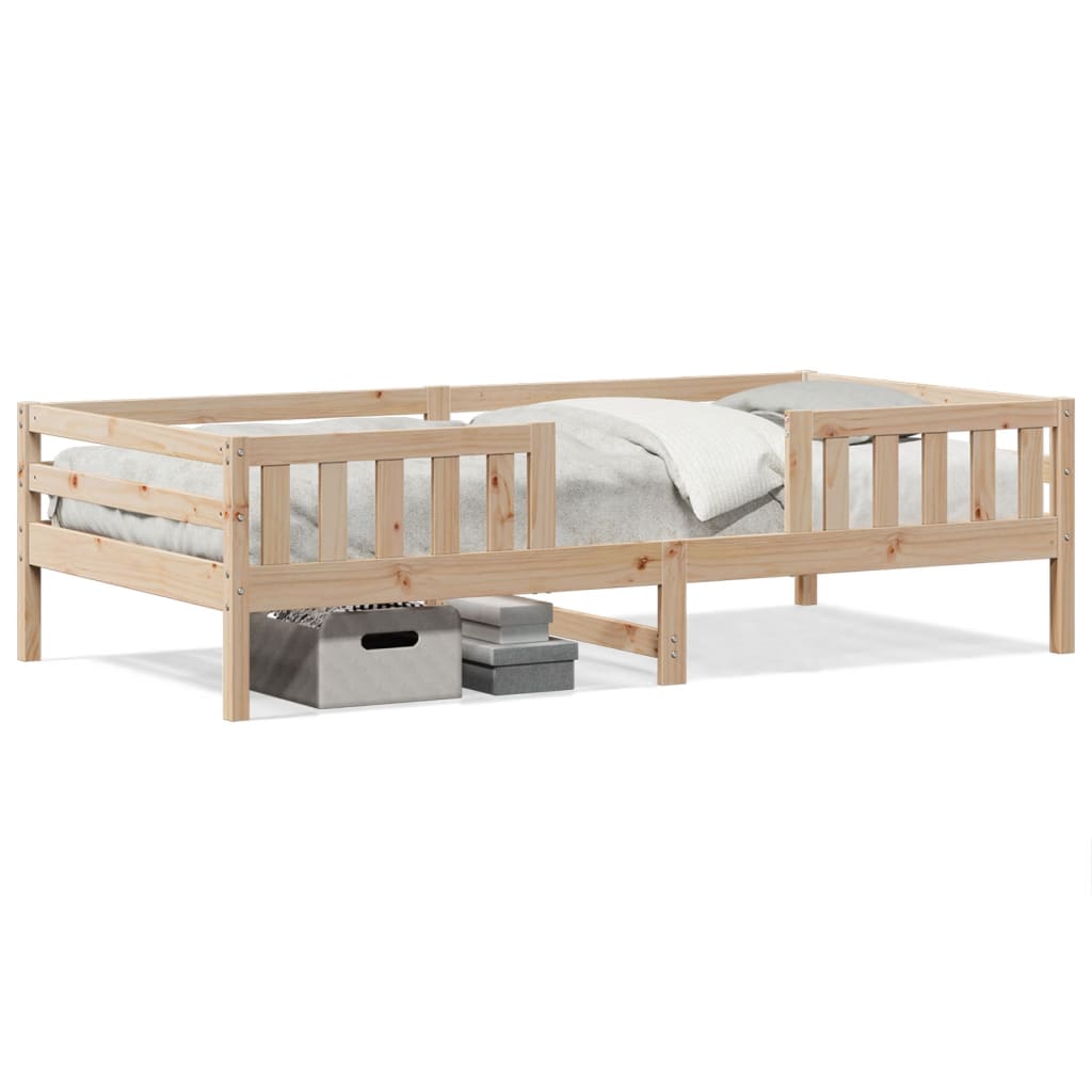 Cadre de lit sans matelas 90x200 cm bois de pin massif