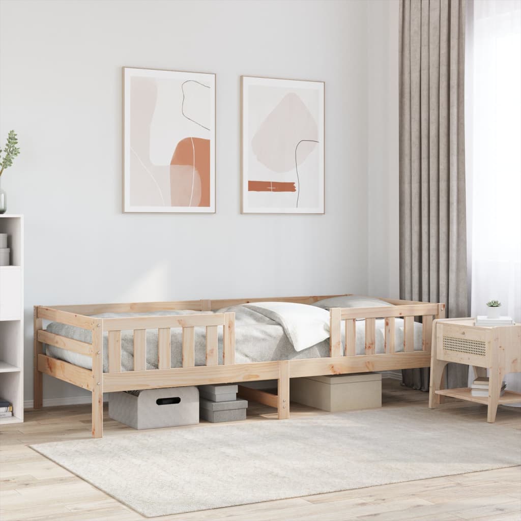 Cadre de lit sans matelas 80x200 cm bois massif de pin