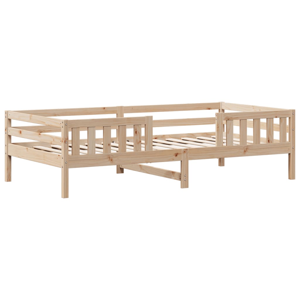 Cadre de lit sans matelas 75x190 cm bois de pin massif