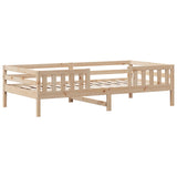 Cadre de lit sans matelas 75x190 cm bois de pin massif