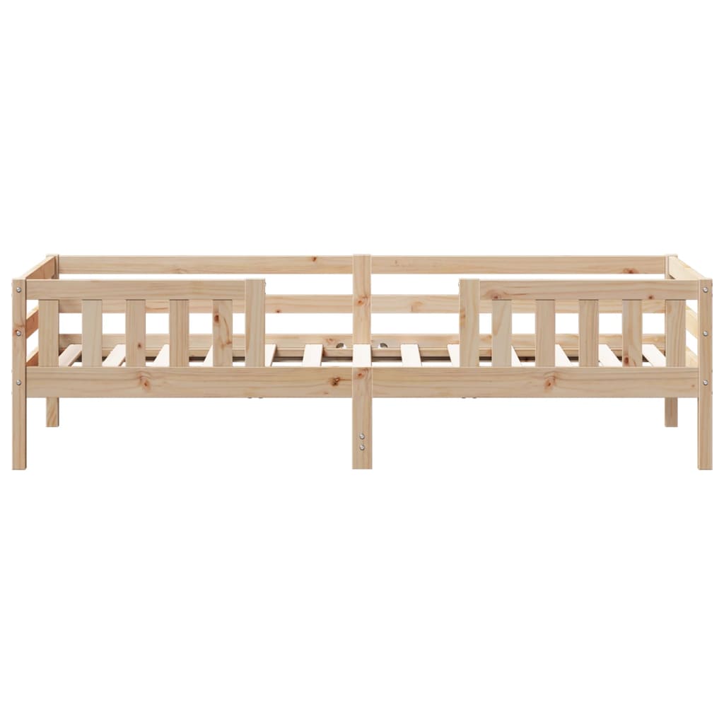 Cadre de lit sans matelas 75x190 cm bois de pin massif