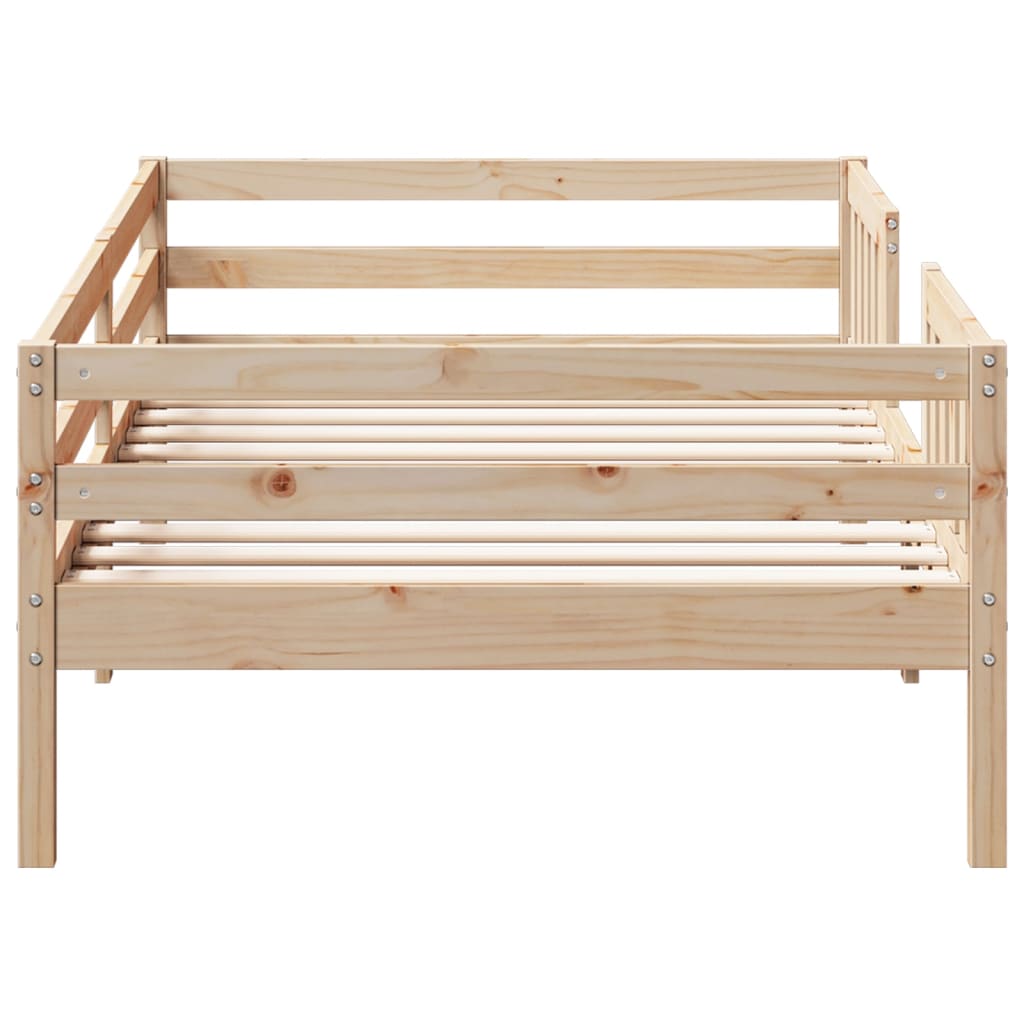 Cadre de lit sans matelas 75x190 cm bois de pin massif