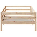 Cadre de lit sans matelas 75x190 cm bois de pin massif