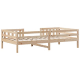 Cadre de lit sans matelas 75x190 cm bois de pin massif