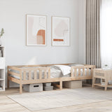 Cadre de lit sans matelas 75x190 cm bois de pin massif