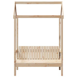 Banc avec toit 117,5x70x176,5 cm bois de pin massif