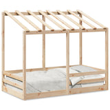 Lit pour enfants sans matelas 70x140 cm bois de pin massif