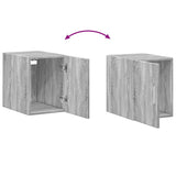 Sonoma grauer Wandschrank 30x42,5x40 cm, Holzwerkstoff