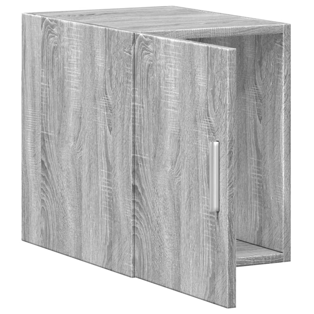 Armoire murale sonoma gris 30x42,5x40 cm bois d'ingénierie