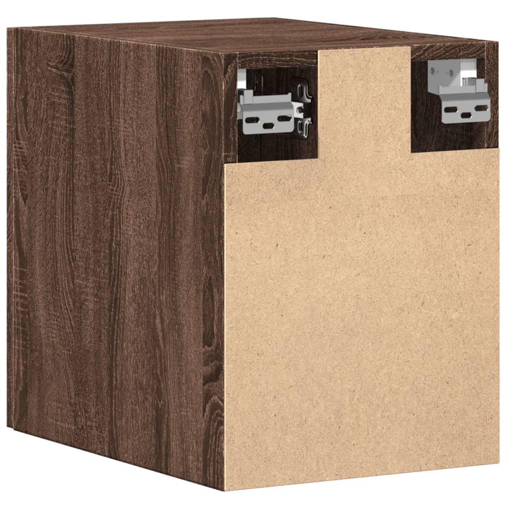 Wandschrank aus brauner Eiche, 30 x 42,5 x 40 cm, Holzwerkstoff