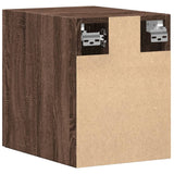 Wandschrank aus brauner Eiche, 30 x 42,5 x 40 cm, Holzwerkstoff