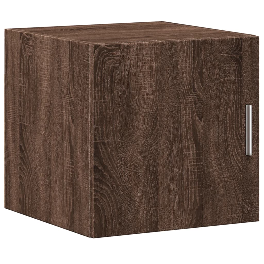 Wandschrank aus brauner Eiche, 40 x 42,5 x 40 cm, Holzwerkstoff