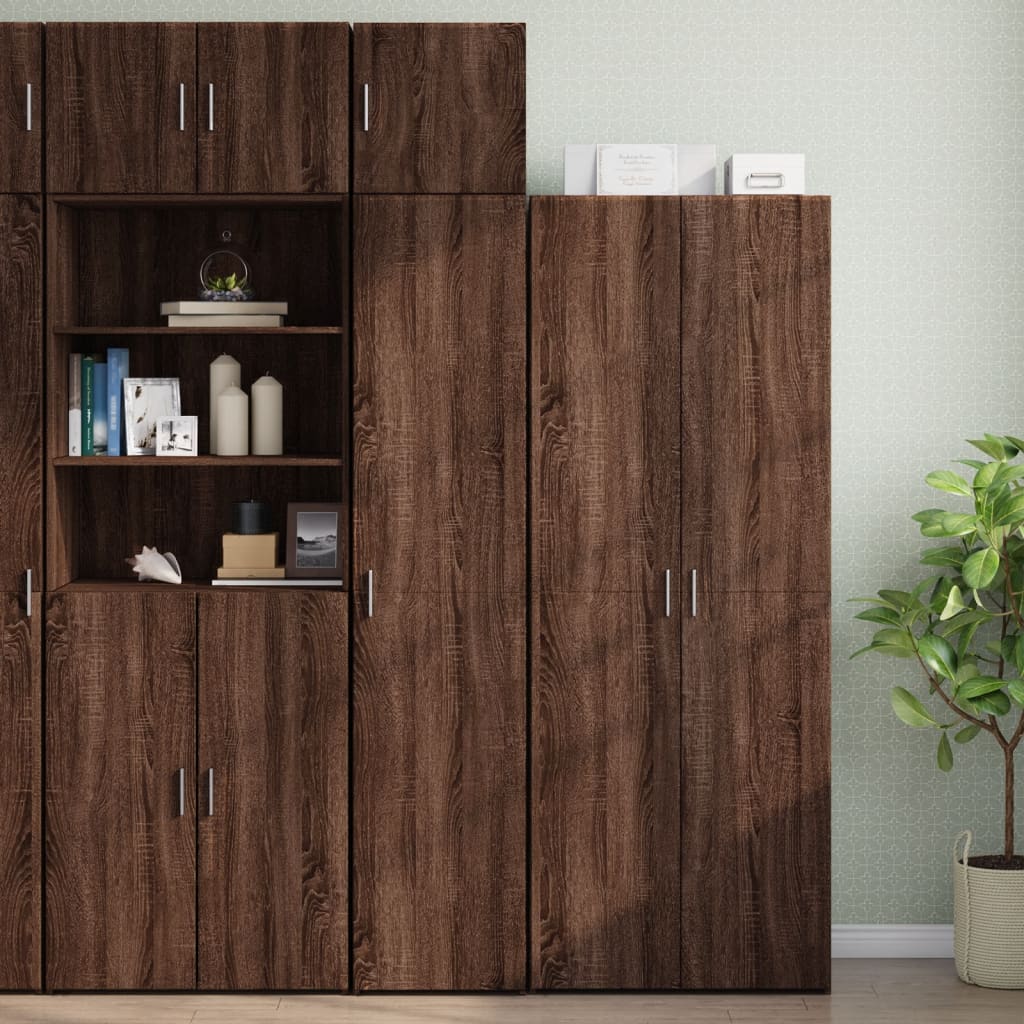 Wall cabinet brown oak 40x42.5x40 cm engineered wood