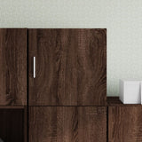 Wall cabinet brown oak 40x42.5x40 cm engineered wood