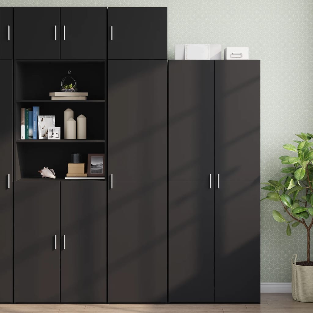 Armoire murale noir 45x42,5x40 cm bois d'ingénierie