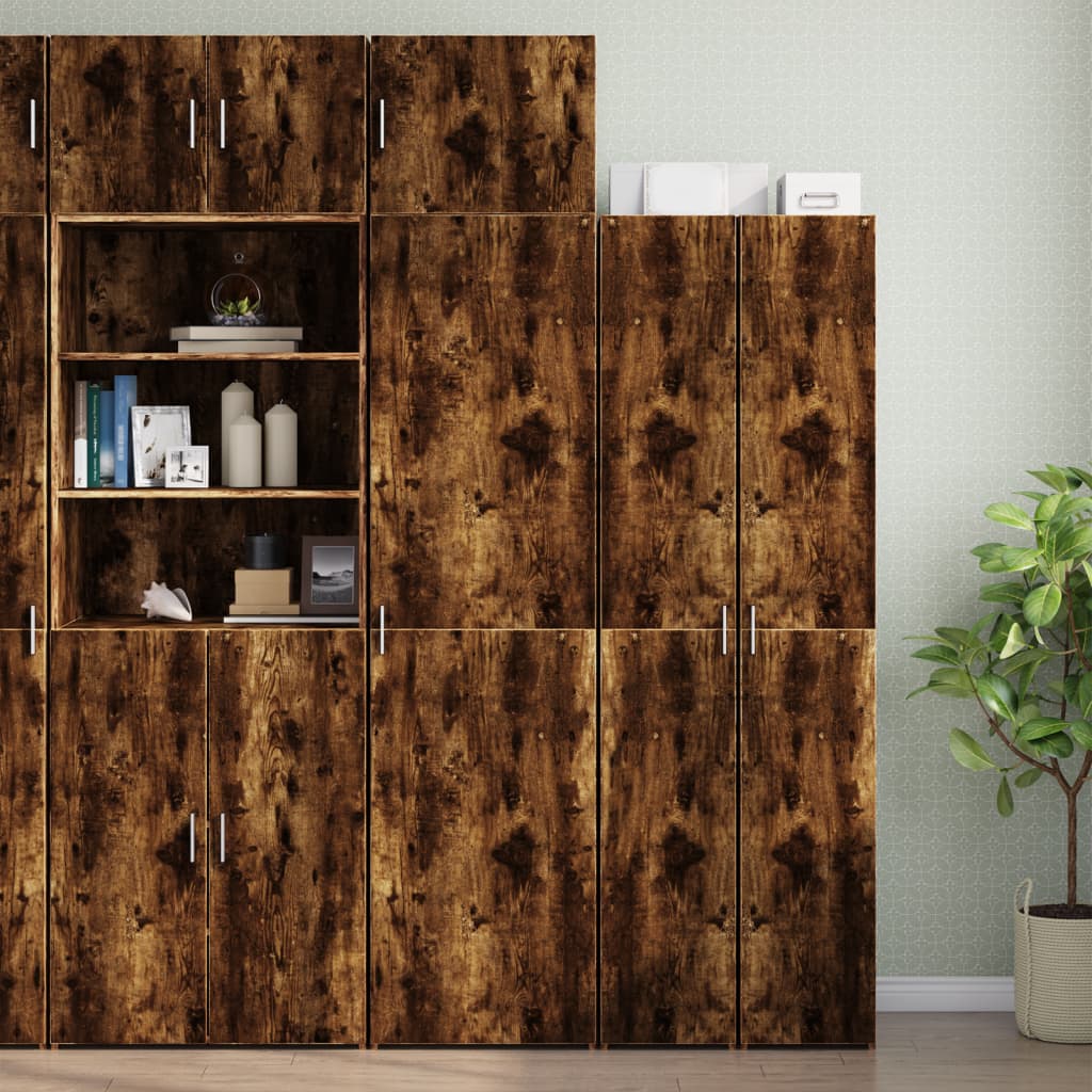 Wandschrank aus geräucherter Eiche, 50 x 42,5 x 40 cm, Holzwerkstoff